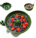 Ceramic Berry Washing Bowl Automatic Self-Spinning Fruit Vegetable Washer by Unknown