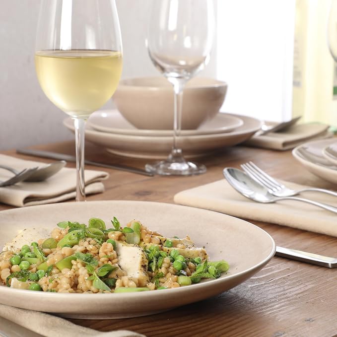 Gibson Elite Castle Peak Plates and Bowls Set, 12-Piece Dinnerware Set - Image 4