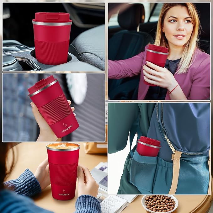 MOMSIV 17oz Travel Coffee Mug, Insulated Coffee Cup - Image 7