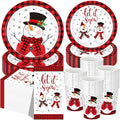 Funnymoom 250 Pcs Winter Snowman Party Decorations by Funnymoom