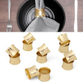 Premium Iron Napkin Rings Set of 12, Stylish Iron Napkin Ring by ALPHALivingHOME