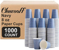 Clawsoff 1000 Pack Paper Cups 8 oz Bulk Disposable Coffee Cups Navy Floral | by BuyNow