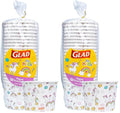 Glad for Kids Unicorns Paper Snack Bowls, Disposable Paper Bowls for-Kids by GladTrashFoodStorage