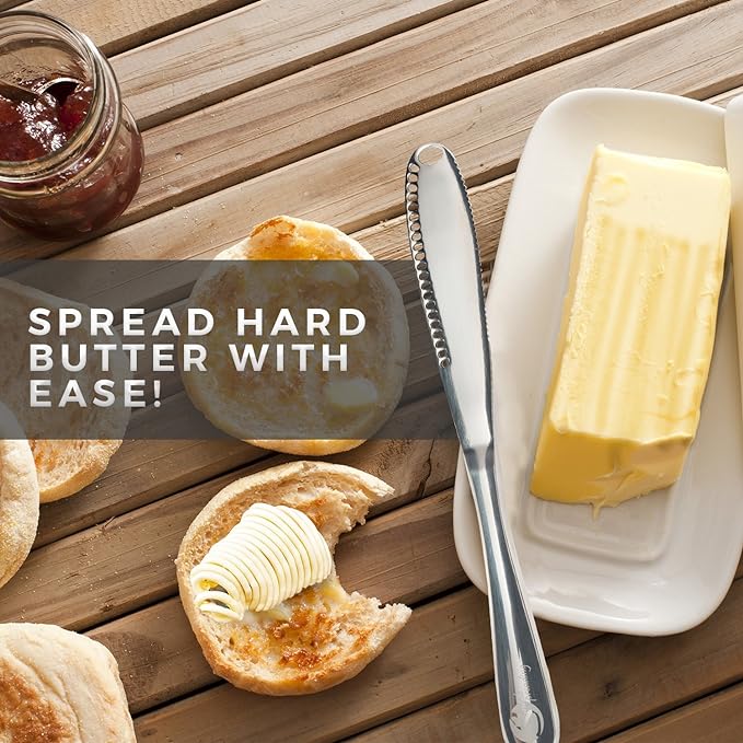 Stainless Steel Butter Spreader, Butter Knife - 3 in 1 Kitchen Gadgets - Image 3