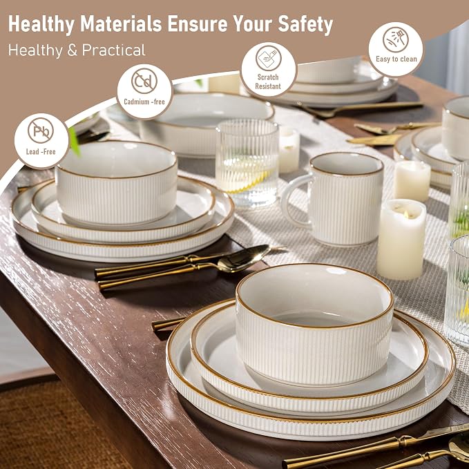 GBHOME Stoneware Dinnerware Sets - Image 5