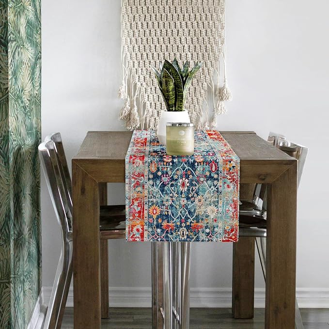 Snycler Table Runner Boho Table Runners Vintage Elegant Farmhouse Table Center - Image 4