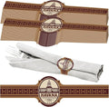 Cuban Wrapper Napkin Rings Tableware Wraps Bands Self Adhesive Paper Napkin by Gandeer