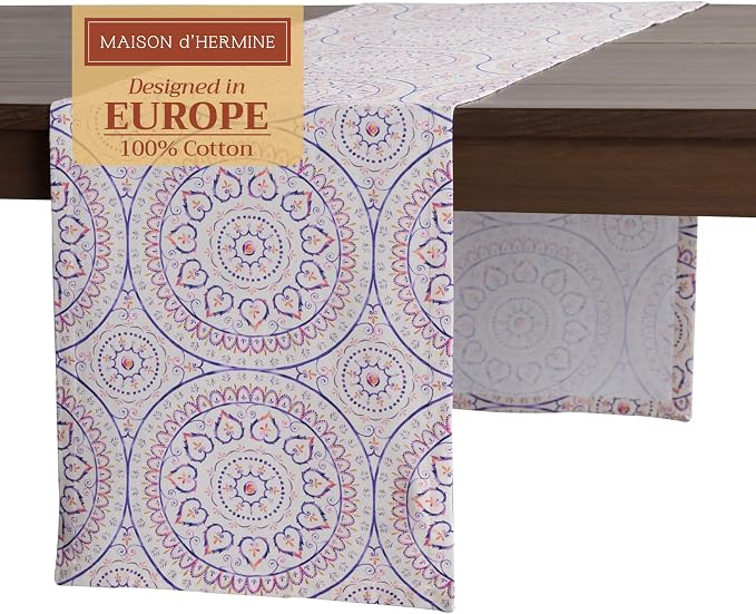 Maison d' Hermine Table Runner 100% Cotton 14.50" x 108" | Table Runners 108 by MaisondHermine