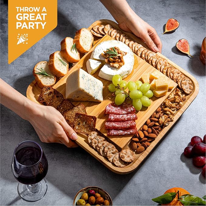 Personalized Charcuterie Boards - Custom Engraved Valentines Day Gifts for Him or Her - Cheese Board, Gift for Wedding, Anniversary, Couple, Housewarming, Birthday, Holiday, Friends, Family, Mom, Dad