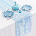 Blue Table Runner 12x72 Inches Table Decoration by FEXIA