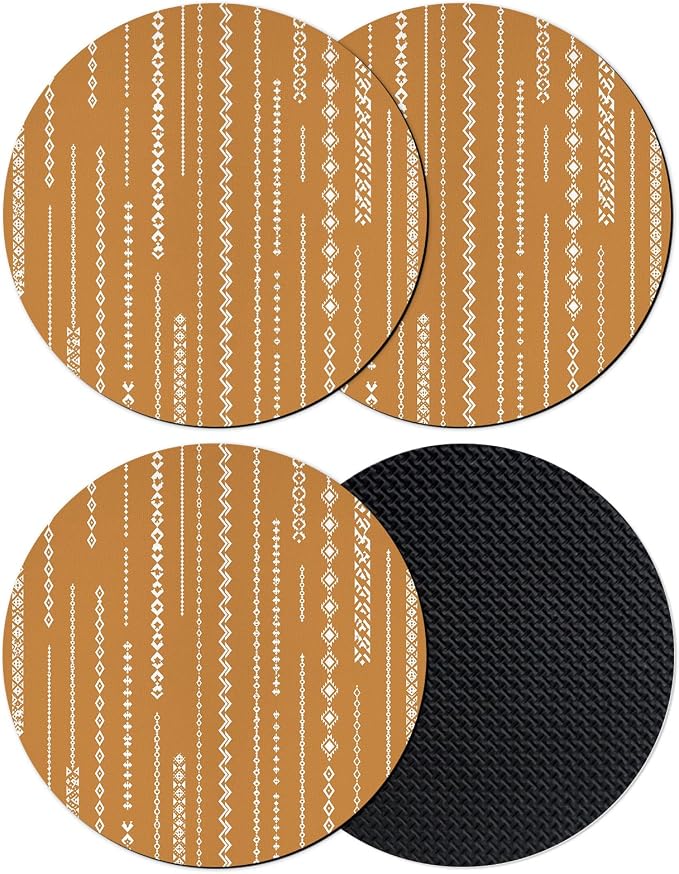Vintage Simple Coasters Set of 4 Absorbent Coasters by Unknown
