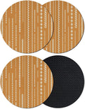 Vintage Simple Coasters Set of 4, Absorbent Coasters by Unknown