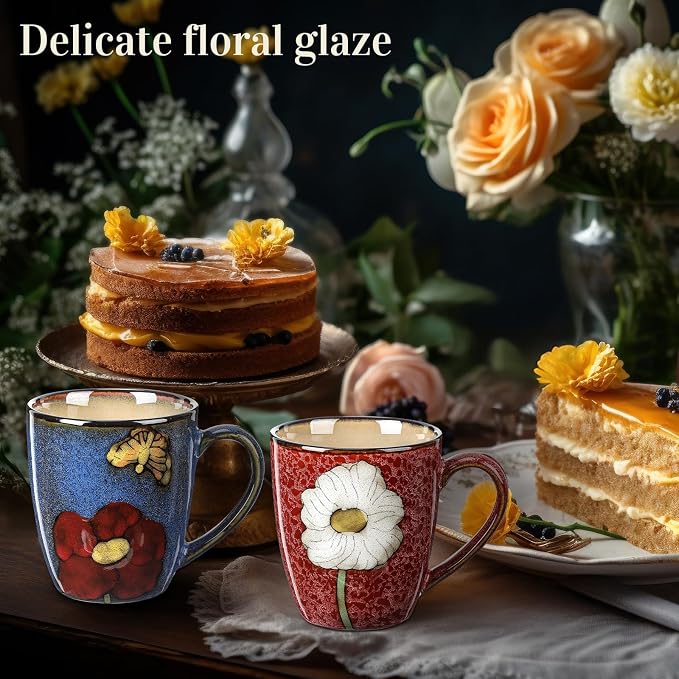 Maxdot 12oz Ceramic Coffee Mugs, Glazing Process Coffee Cup - Image 6