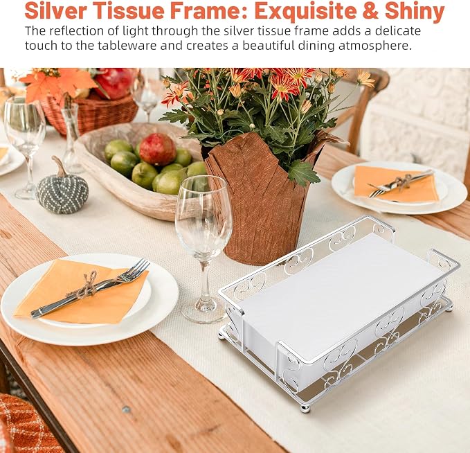 Stainless Steel Napkin Holder for Table, Kitchen Countertop, Dinner Table - Image 3
