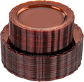 U-QE 100PCS Amber Plastic Plates by U-QE