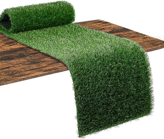 XLX TURF Green Artificial Grass Table Runner 12"x36" Golf Party Decorations | by XLXTURF