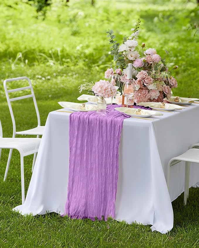 Pureegg 3-Pack Cheese Cloths Table Runner, Baby Shower, Wedding and Farmhouse - Image 7