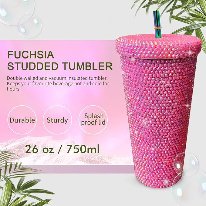 26oz Bling Rhinestone Tumbler - Image 2