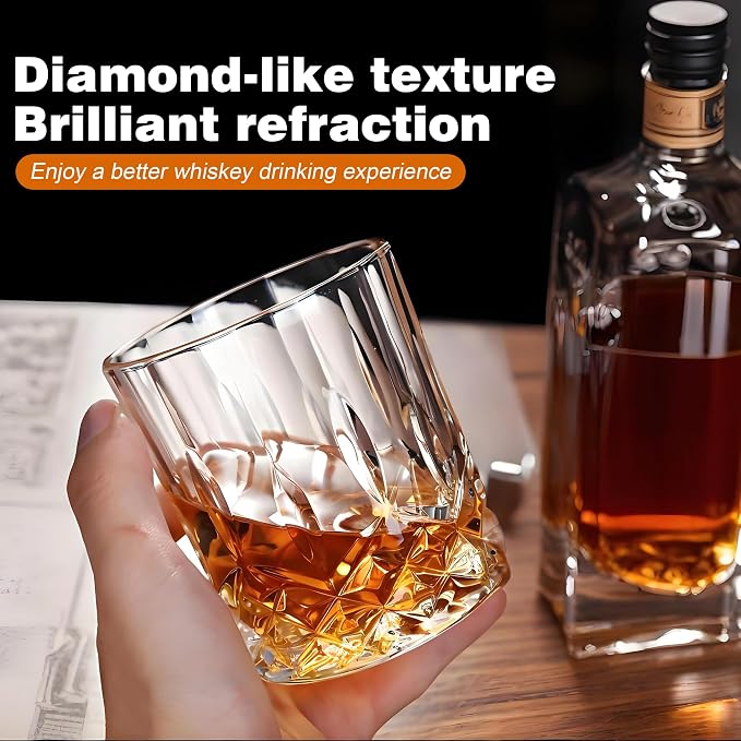 QUMMFA Whiskey Glasses, 11 OZ Old Fashioned Glass - Image 4