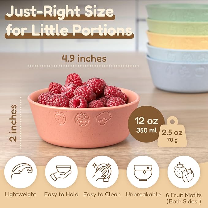 FOODLE Wheat Straw Kids Bowls - Image 2
