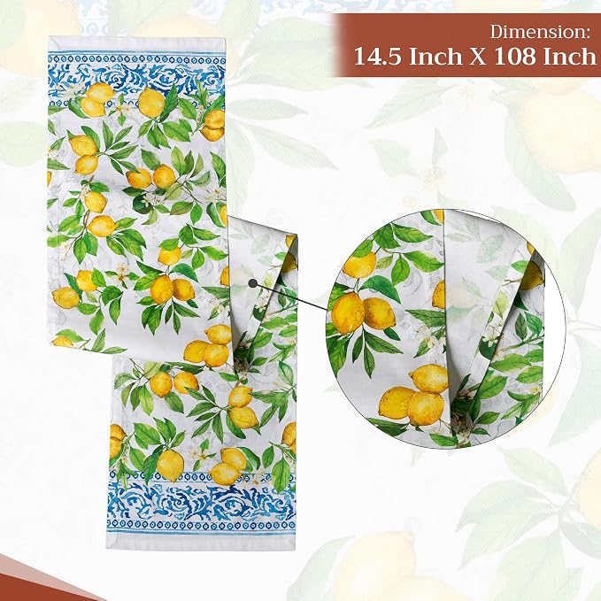Maison d' Hermine Table Runner 100% Cotton 14.50" x 108" | Table Runners 108 - Image 4