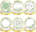 120 Pcs Sage Green Paper Plates 7 Inch Eucalyptus Spring Party Plates Sage by Umigy