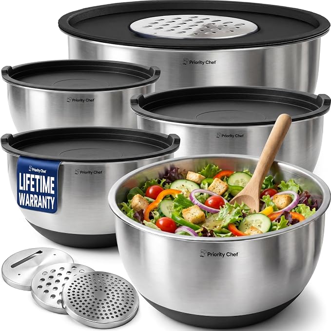 Stainless Steel Mixing Bowls by PriorityChef