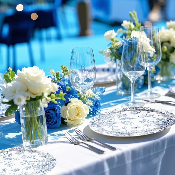 WRAPAHOLIC 25Pcs Floral Paper Plates - Image 5