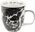 Karma Gifts 14 oz Black and White Boho Mug Mermaid by KarmaGifts