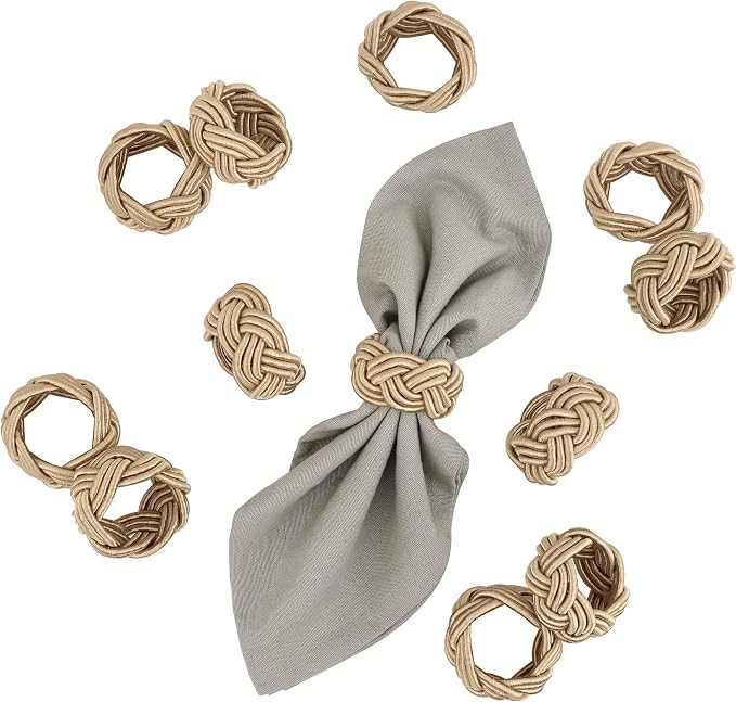 Napkin Rings Set of 12 for Dinner Parties, Weddings Receptions, Family - Image 6