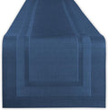 DII PVC Tabletop Collection Woven Indoor/Outdoor, Table Runner, Nautical Blue by DII