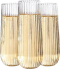 Ciaell 48 Pack Plastic Champagne Flutes by Ciaell