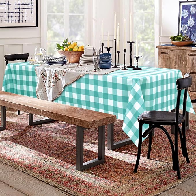 60 x 120 Inch Checkered Tablecloth Rectangle - Image 2