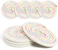 Coasters Set of 4 for Drinks, Cotton Woven 4 Colors Absorbent Boho Coasters for by krastmon