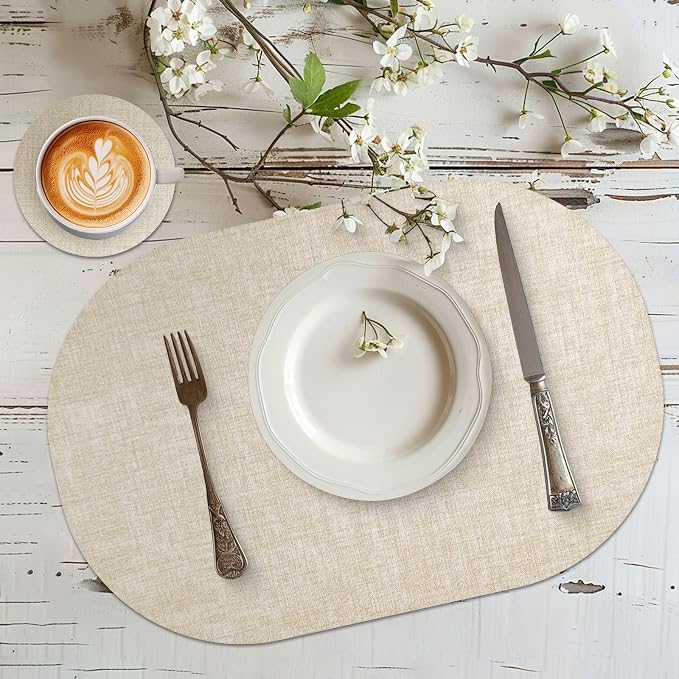 Faux Leather Placemats Set of 4 - Image 3