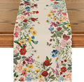 Artoid Mode Plants Floral Butterfly Valentine's Table Runner, Anniversary by ArtoidMode
