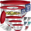 6pc Stainless Steel Mixing Bowls by PriorityChef