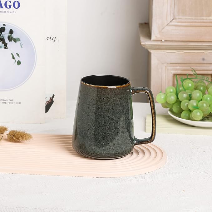 Large Ceramics Coffee Mugs, 24 oz, Large Handle Design, Extra Large Tea and - Image 3