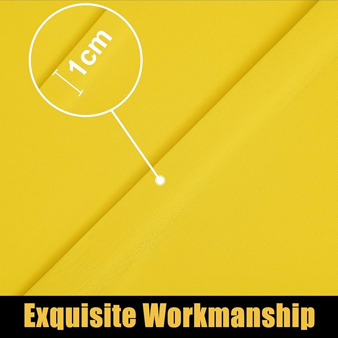 Smiry Rectangle Picnic Table Cloth, Waterproof Elastic Fitted Tablecloths for 4 Foot Tables, Washable Polyester Table Cover for Camping, Indoor and Outdoor (Yellow, 30"x48")