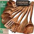 Wooden Spoons for Cooking, Heat Resistant & Food-Safe by Woodenhouse