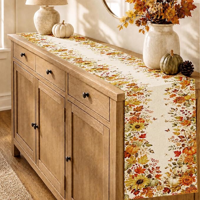 Fall Table Runner 13×72 in - Image 2