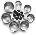 Spring Chef Magnetic Stainless Steel Measuring Cups Set of 7 Patented Black | by SpringChef