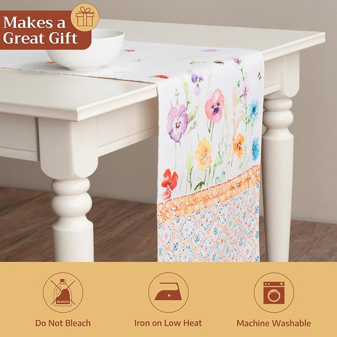 Maison d' Hermine Table Runner 100% Cotton 14.50" x 108" | Table Runners 108 - Image 5