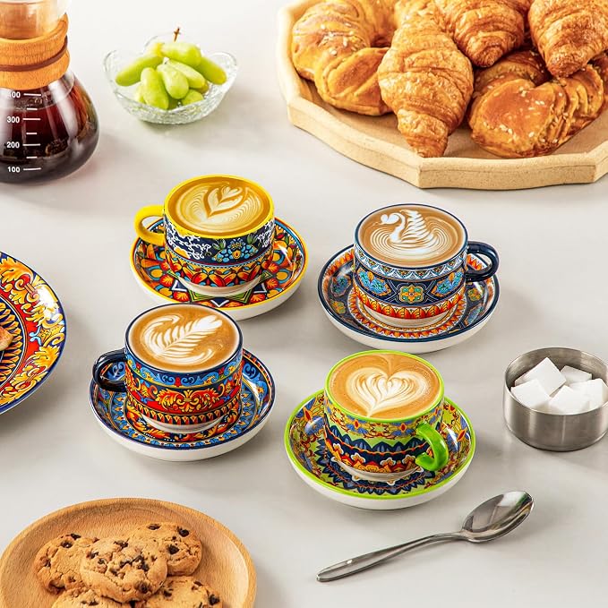 vancasso 4 Oz Bohemian Espresso Cups Set of 4 - Image 6