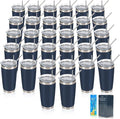 IEOVIEE 32 Pack 20oz Stainless Steel Insulated Bulk Tumblers by IEVOIEE