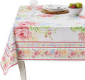 Maison d' Hermine Table Cloth Rectangle Table 100% Cotton 70 x 90 Inches Tablecloth Reusable Decorative for Dining Room Farmhouse Home Valentines Day Decorations Spring Summer - Vintage Floral