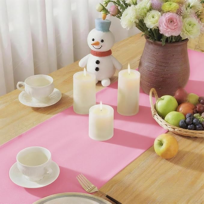 Pink Table Runner, Waterproof Washable Runners 60 Inches Long | Reusable 12x60 - Image 6