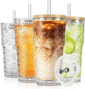 SoulTimes 20oz Begonia Flower Glass Tumbler by SoulTimes