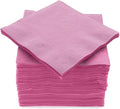 100 Pack Pink Beverage Napkins, Big Party Pack, 2 Ply, Ideal for Wedding, Party, Birthday, Dinner, Lunch, Cocktails. (5” x 5”) by Amcrate