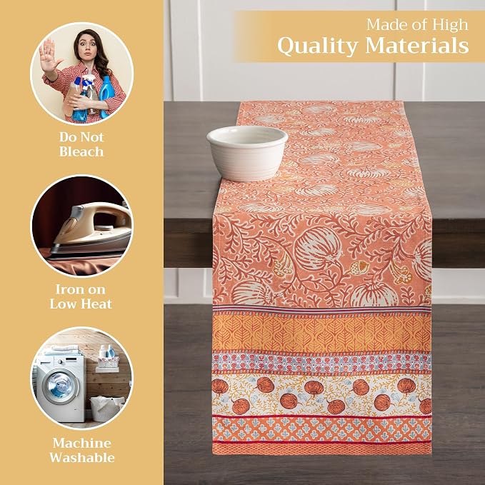 Maison d' Hermine Table Runner 100% Cotton 14.50" x 72" | Table Runners 72 - Image 3